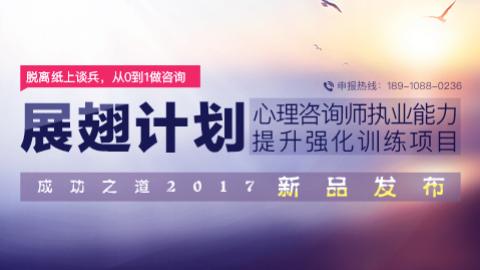 【地面班】展翅计划：心理咨询师职业能力提升训练项目