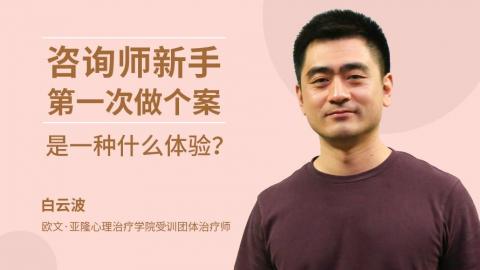 咨询师新手，第一次做个案是一种什么体验？